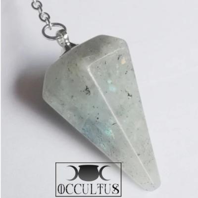 Pendulum in natural stone of conical shape