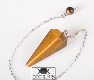 Pendulum in natural stone of conical shape