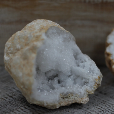 A beautiful geode filled with calcite and quartz crystals from Morocco, straight from mother earth