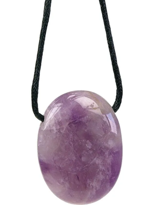 Natural stone necklace - Agate rubanée